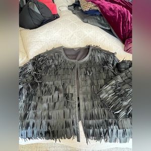 Black fringe jacket